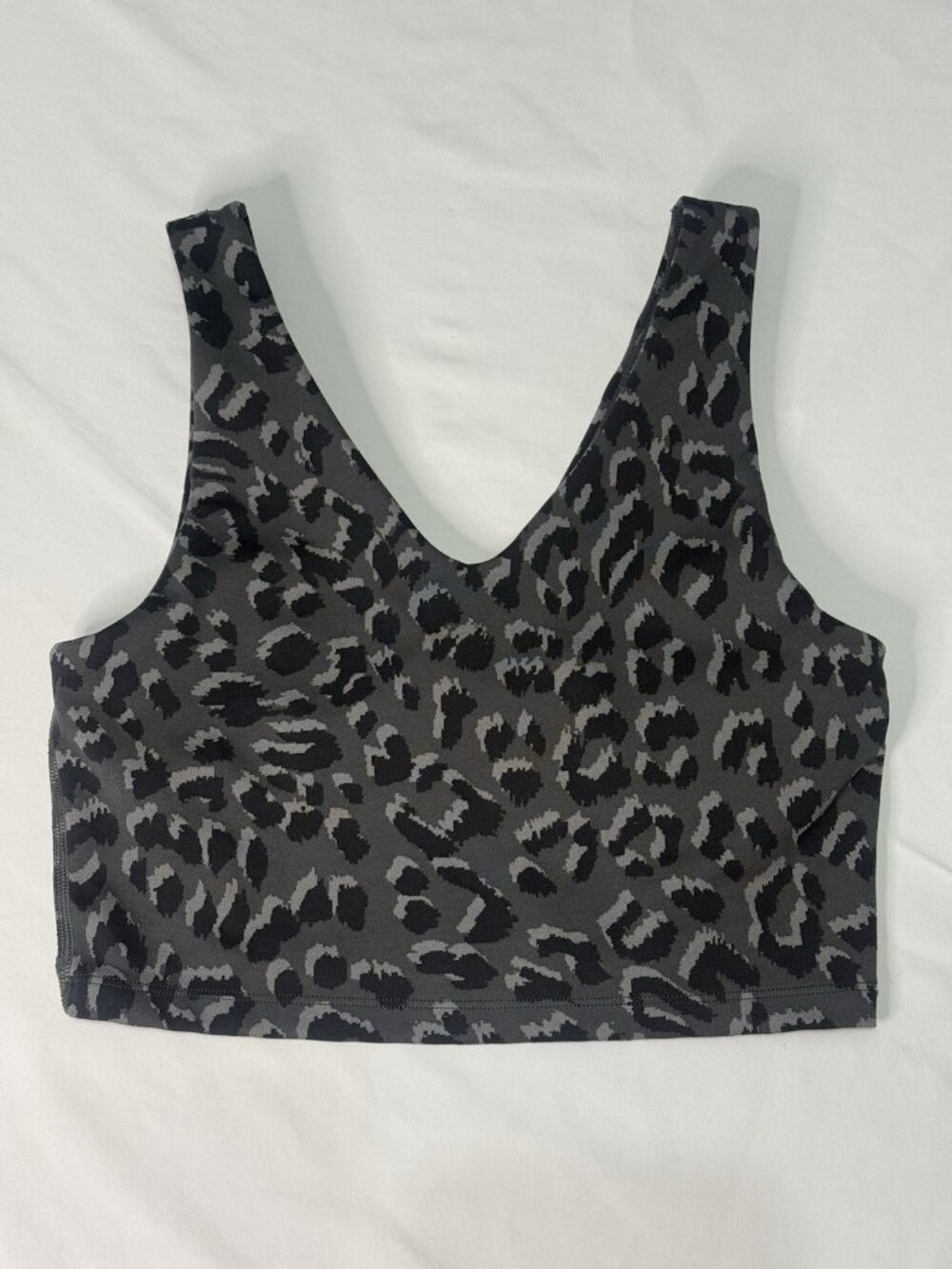 AERIE Offline Gray Leopard Recharge Sports Bra Women’s SMALL